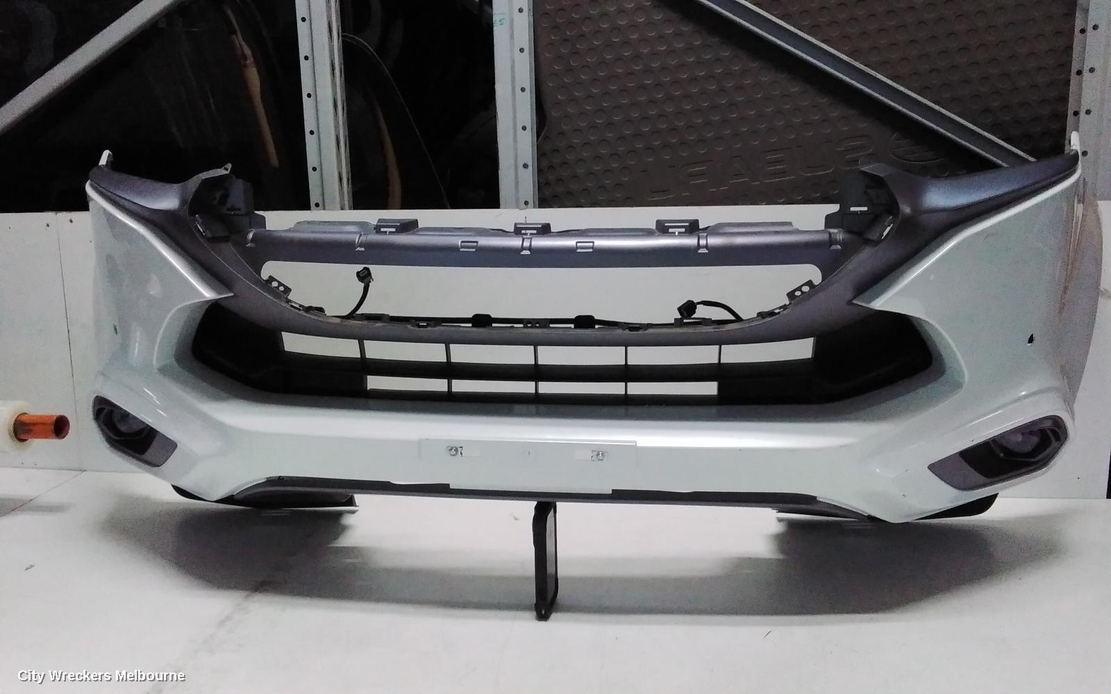ISUZU MU-X FRONT BUMPER, 2ND GEN, BUMPER BAR, W/ PARKING SENSOR TYPE, GREY INSERT, 01/2022 ONWARDS