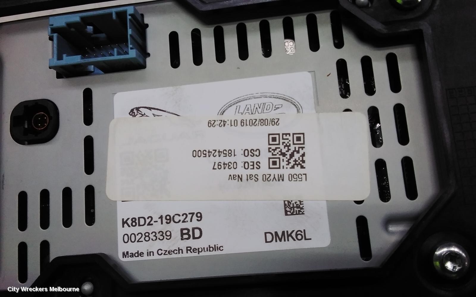 LAND ROVER DISCOVERY SPORT RADIO/CD/DVD/SAT/TV, DISPLAY UNIT, 10IN TOUCHSCREEN, L550, 07/2019 ONWARDS