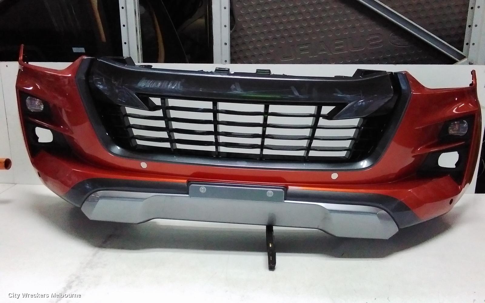 ISUZU DMAX FRONT BUMPER, BUMPER BAR, X-TERRAIN, W/ PARK SENSOR TYPE, RG, 07/2020 - 10/2023