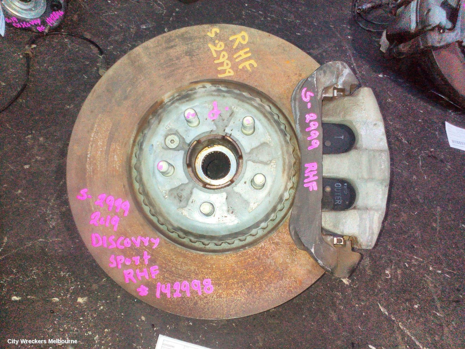 LAND ROVER DISCOVERY SPORT RIGHT FRONT HUB ASSEMBLY, L550, PETROL, 07/2019 ONWARDS