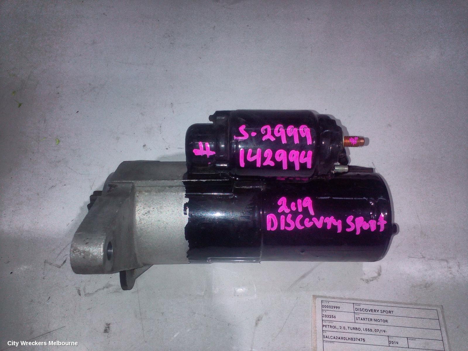 LAND ROVER DISCOVERY SPORT STARTER, PETROL, 2.0, TURBO, L550, 07/2019 ONWARDS