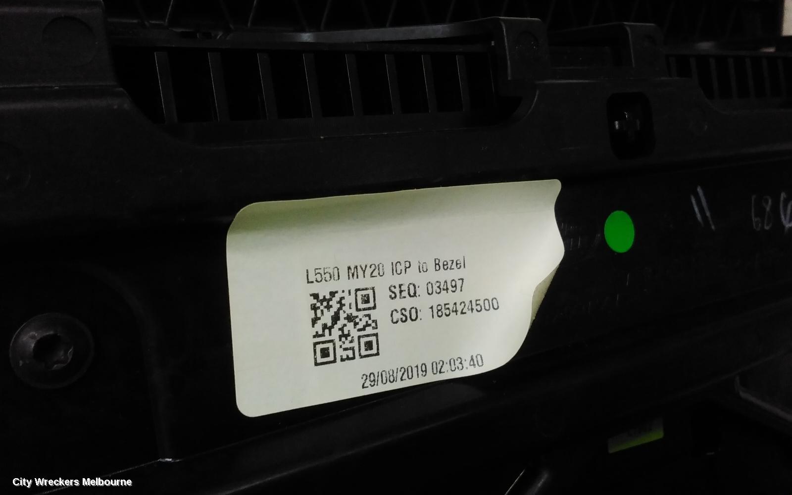 LAND ROVER DISCOVERY SPORT HEATER/AC CONTROLS, CLIMATE CONTROL TYPE, L550, 01/2015 ONWARDS