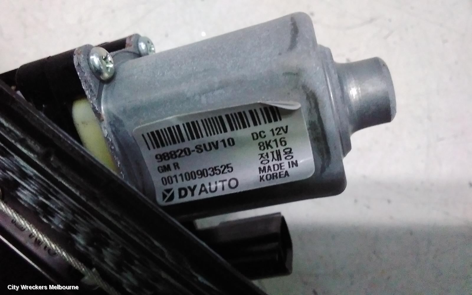 HOLDEN TRAX LEFT FRONT WINDOW REG/MOTOR, TJ SERIES, DOOR REG ASSY (REG AND MOTOR), 08/2013 - 12/2020