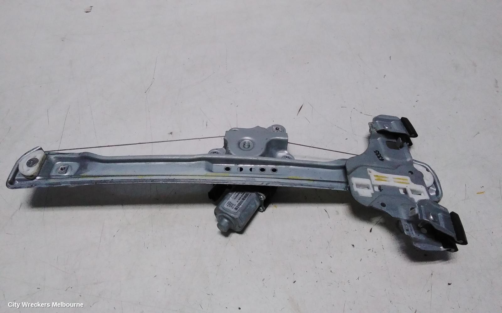 HOLDEN TRAX LEFT REAR WND REG/MOTOR, TJ SERIES, DOOR REG ASSY (REG AND MOTOR), 08/2013 - 12/2020