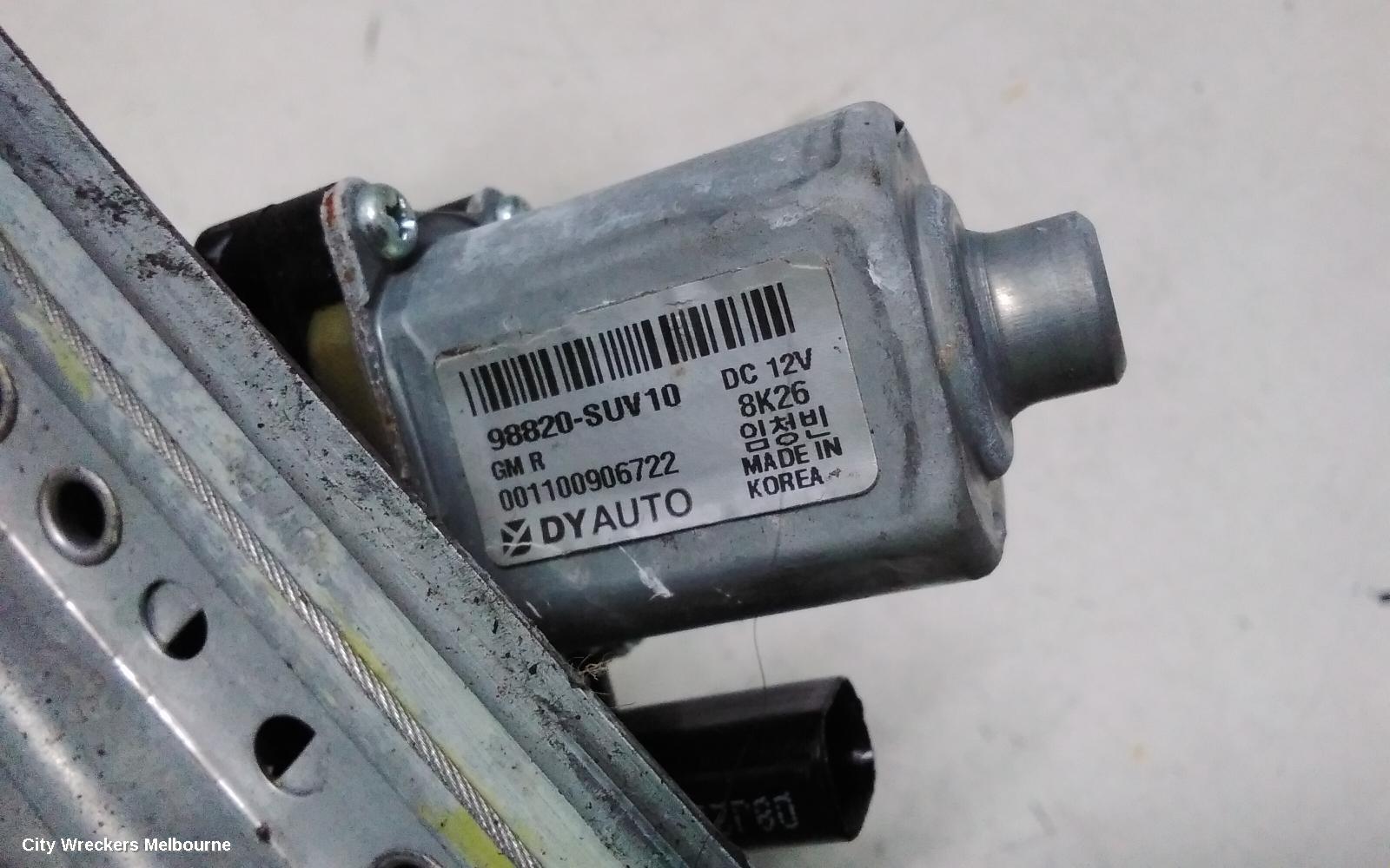 HOLDEN TRAX LEFT REAR WND REG/MOTOR, TJ SERIES, DOOR REG ASSY (REG AND MOTOR), 08/2013 - 12/2020