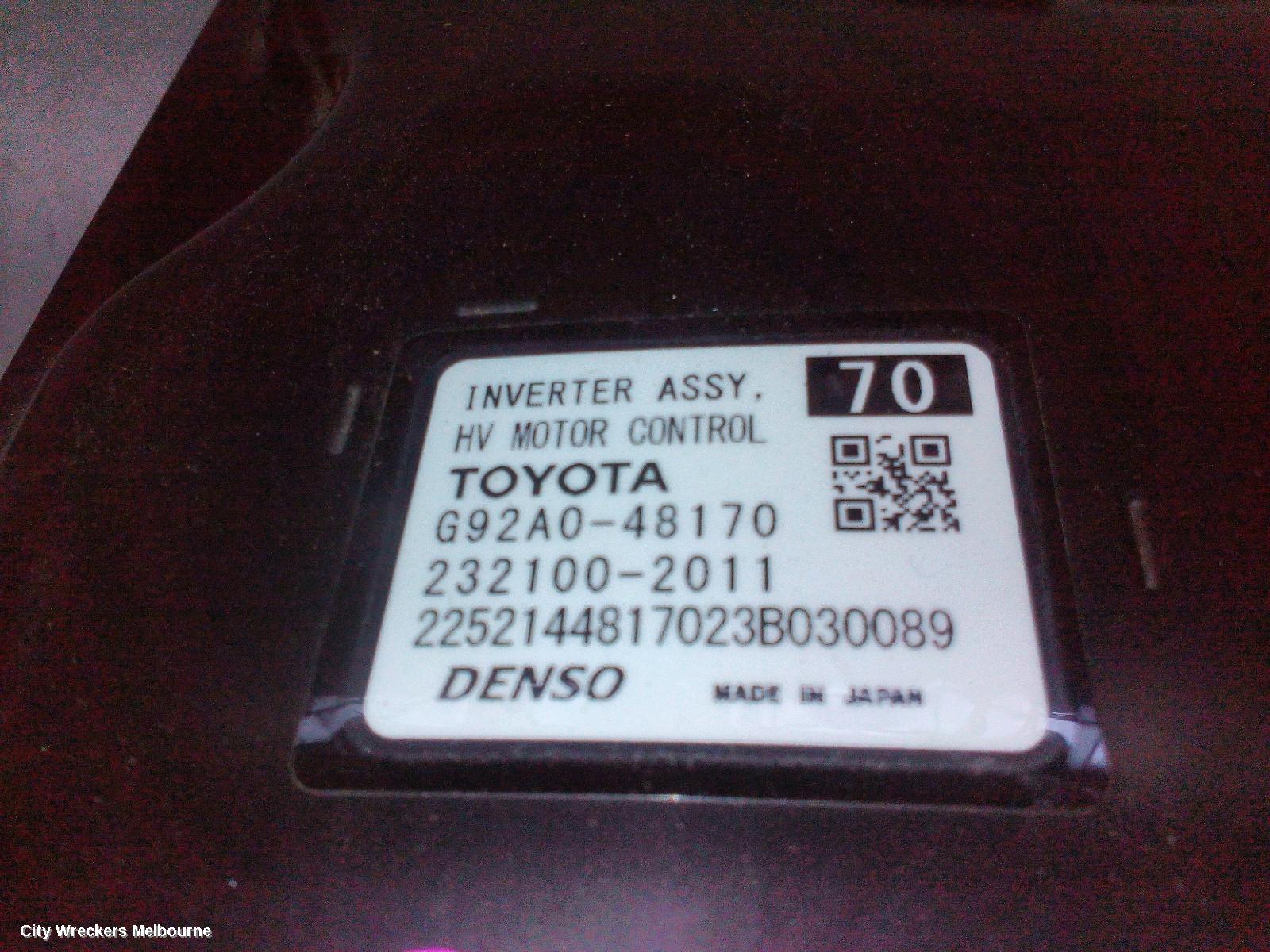 TOYOTA KLUGER INVERTER, AXUH78, HEV INVERTER, 03/2021 ONWARDS