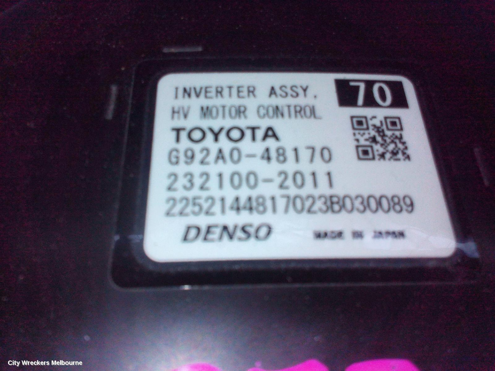 TOYOTA KLUGER INVERTER, AXUH78, HEV INVERTER, 03/2021 ONWARDS