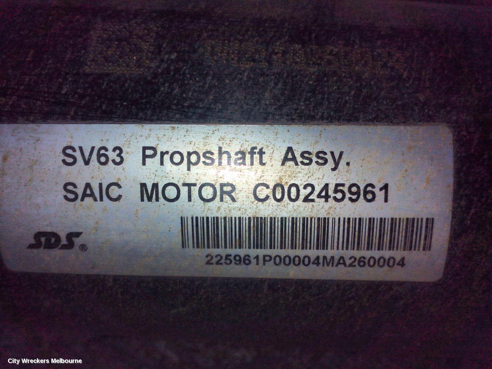 LDV DELIVER 9 REAR DRIVE SHAFT, AUTO, RWD, 07/2020 ONWARDS