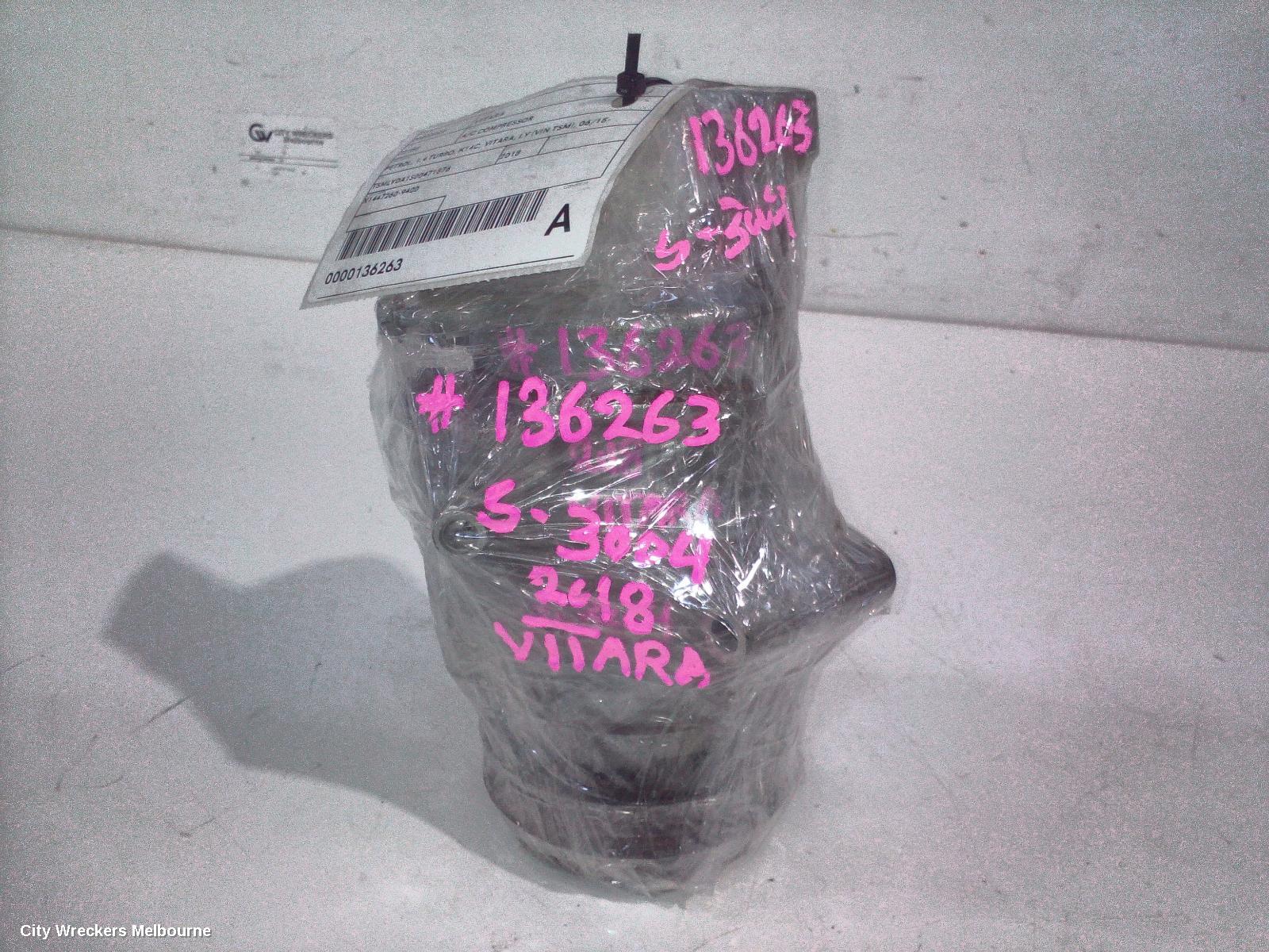SUZUKI VITARA A/C COMPRESSOR, PETROL, 1.4 TURBO, K14C, VITARA, LY (VIN TSM), 06/2015 ONWARDS
