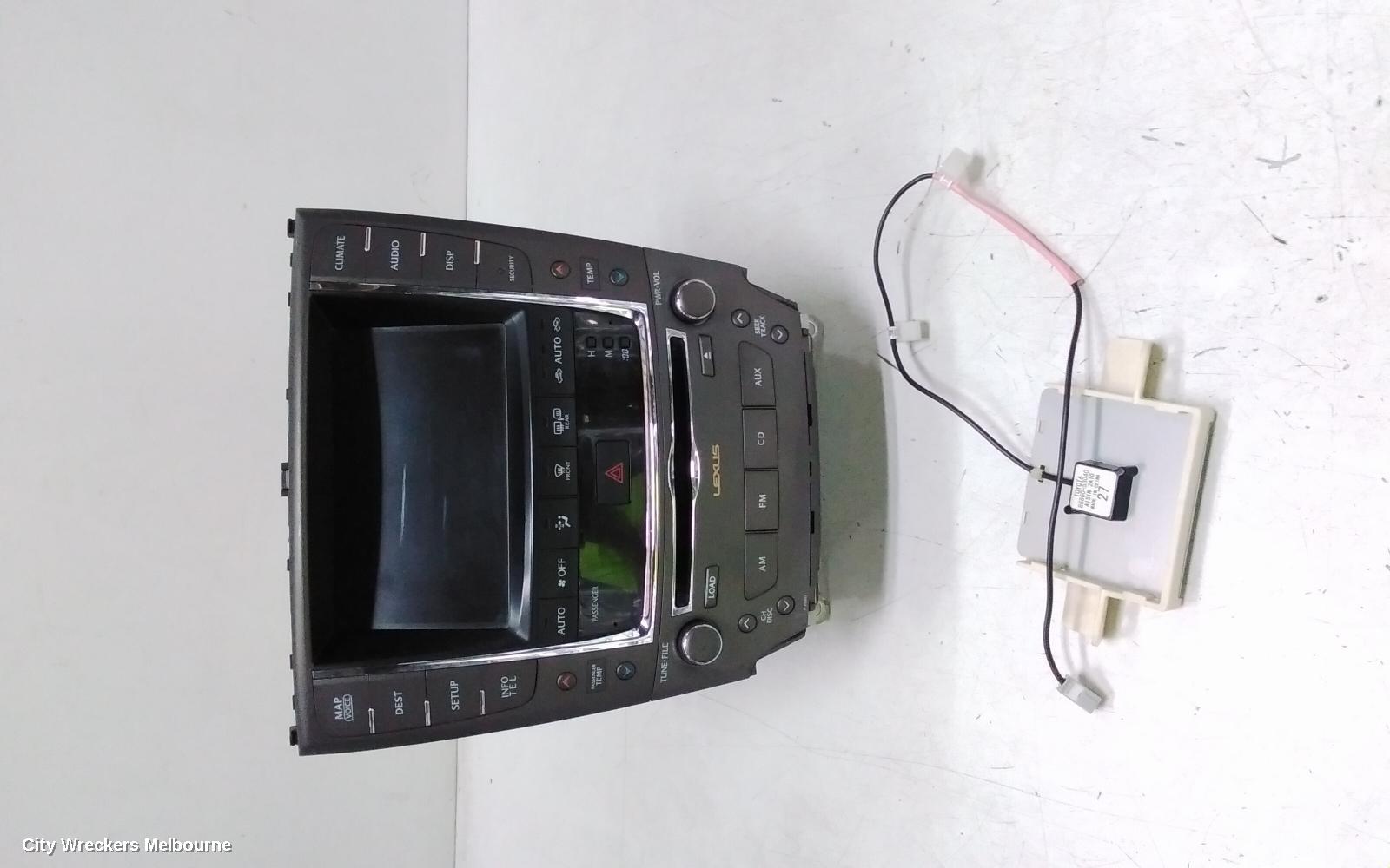 LEXUS IS250/IS250C RADIO/CD/DVD/SAT/TV, DISPLAY/CONTROL/HEAD UNIT, SAT NAV TYPE, GSE20R, 11/2005 - 12/2014