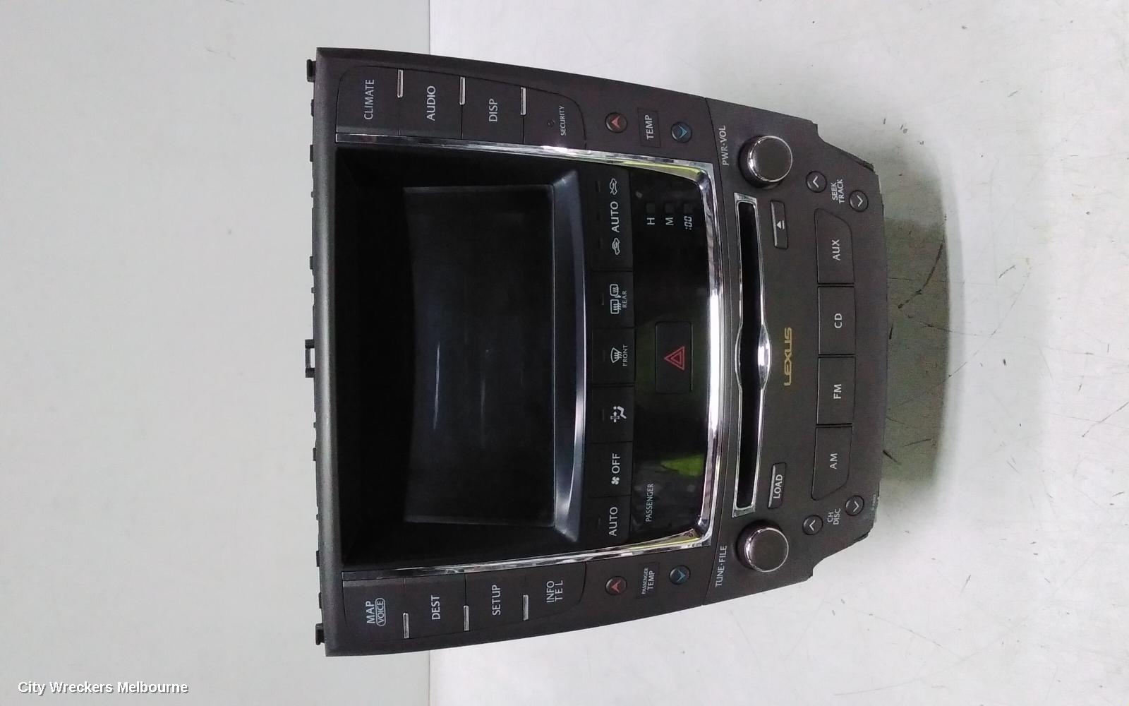 LEXUS IS250/IS250C RADIO/CD/DVD/SAT/TV, DISPLAY/CONTROL/HEAD UNIT, SAT NAV TYPE, GSE20R, 11/2005 - 12/2014