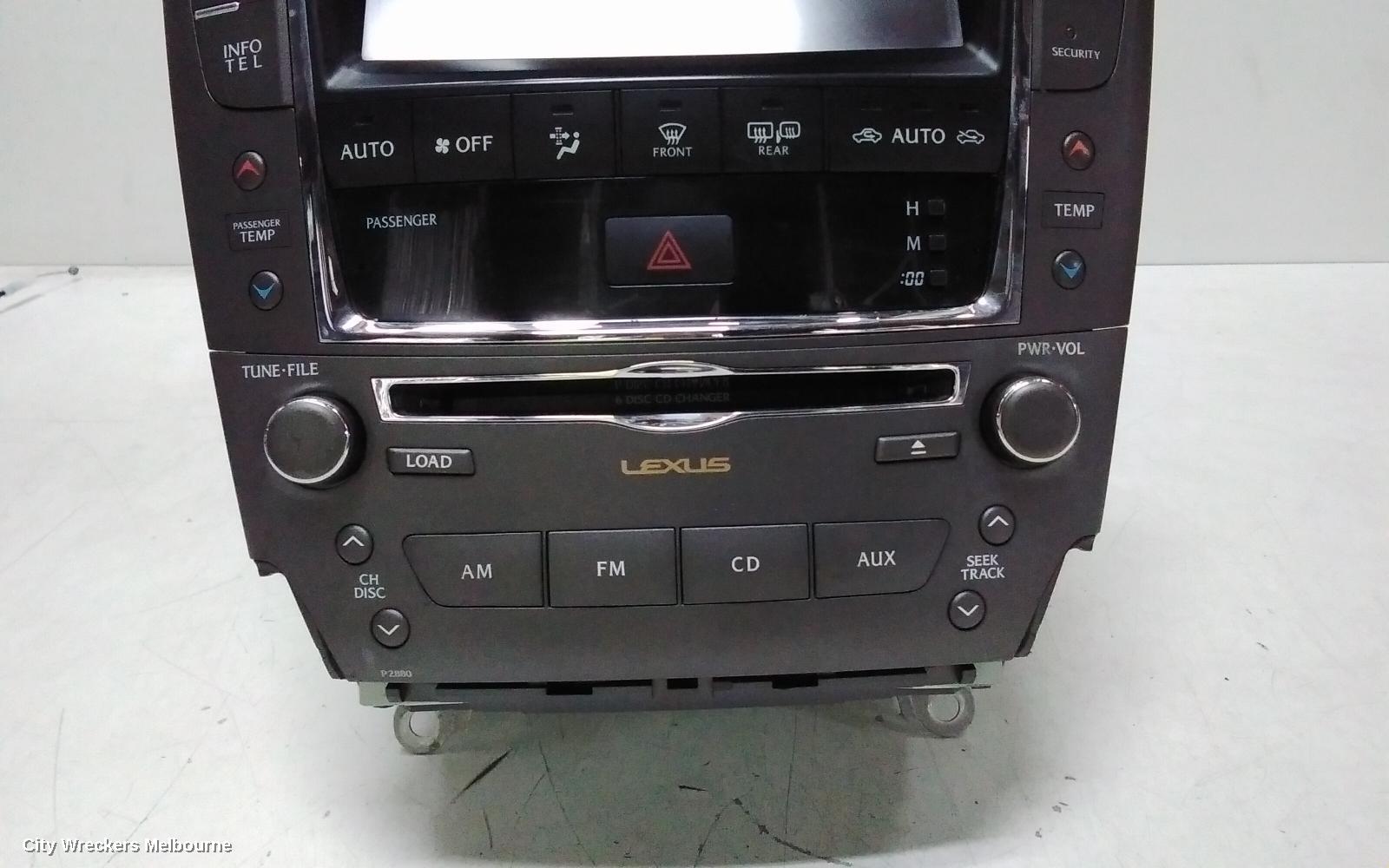 LEXUS IS250/IS250C RADIO/CD/DVD/SAT/TV, DISPLAY/CONTROL/HEAD UNIT, SAT NAV TYPE, GSE20R, 11/2005 - 12/2014