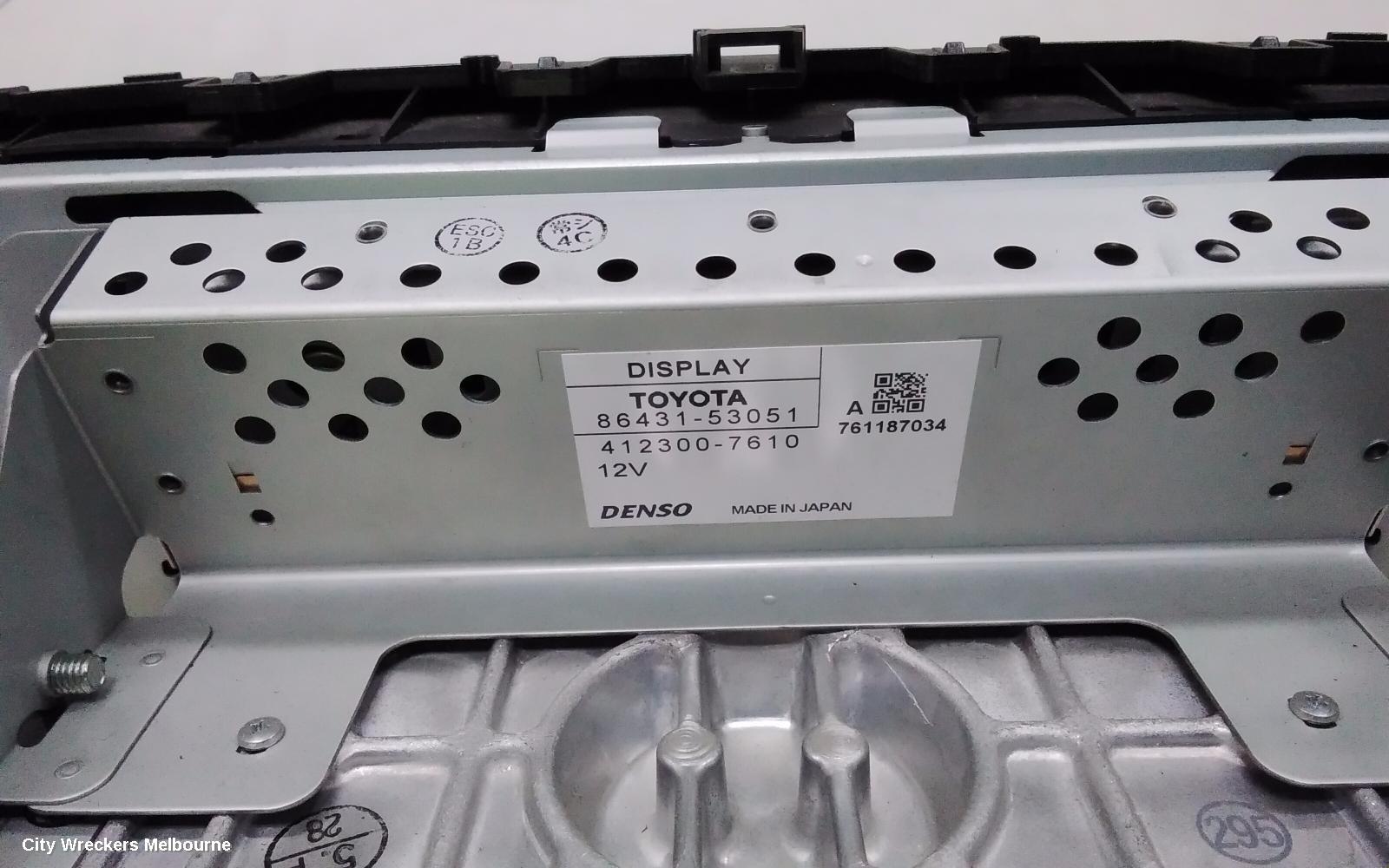 LEXUS IS250/IS250C RADIO/CD/DVD/SAT/TV, DISPLAY/CONTROL/HEAD UNIT, SAT NAV TYPE, GSE20R, 11/2005 - 12/2014