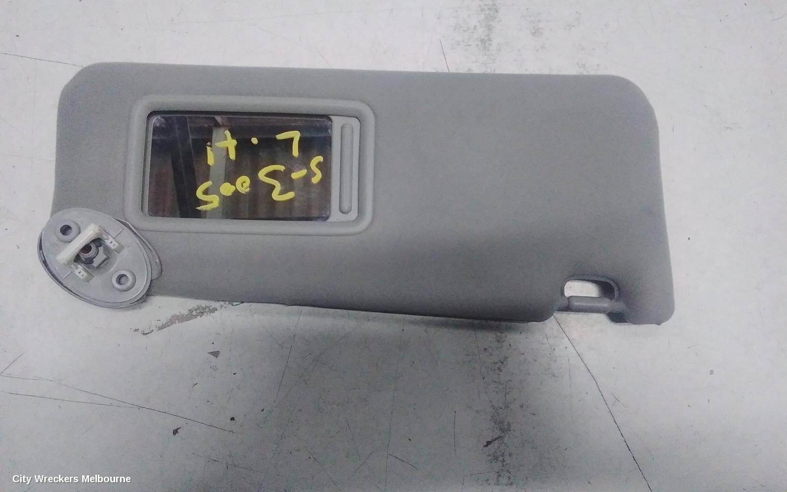LEXUS IS250/IS250C SUNVISOR, GSE20R, LH SIDE, 11/2005 - 12/2014
