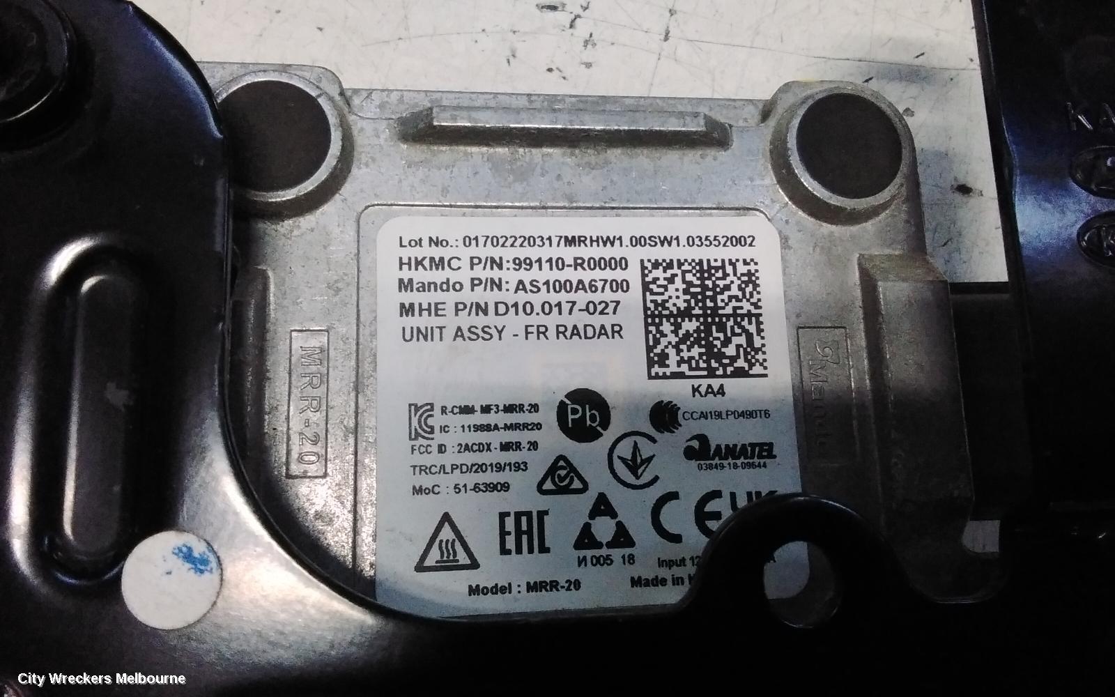 KIA CARNIVAL/GRAND CARNIVAL REVERSE CAMERA, KA4, FRONT RADAR SENSOR (REINFORCEMENT MOUNTED), 10/2020 ONWARDS