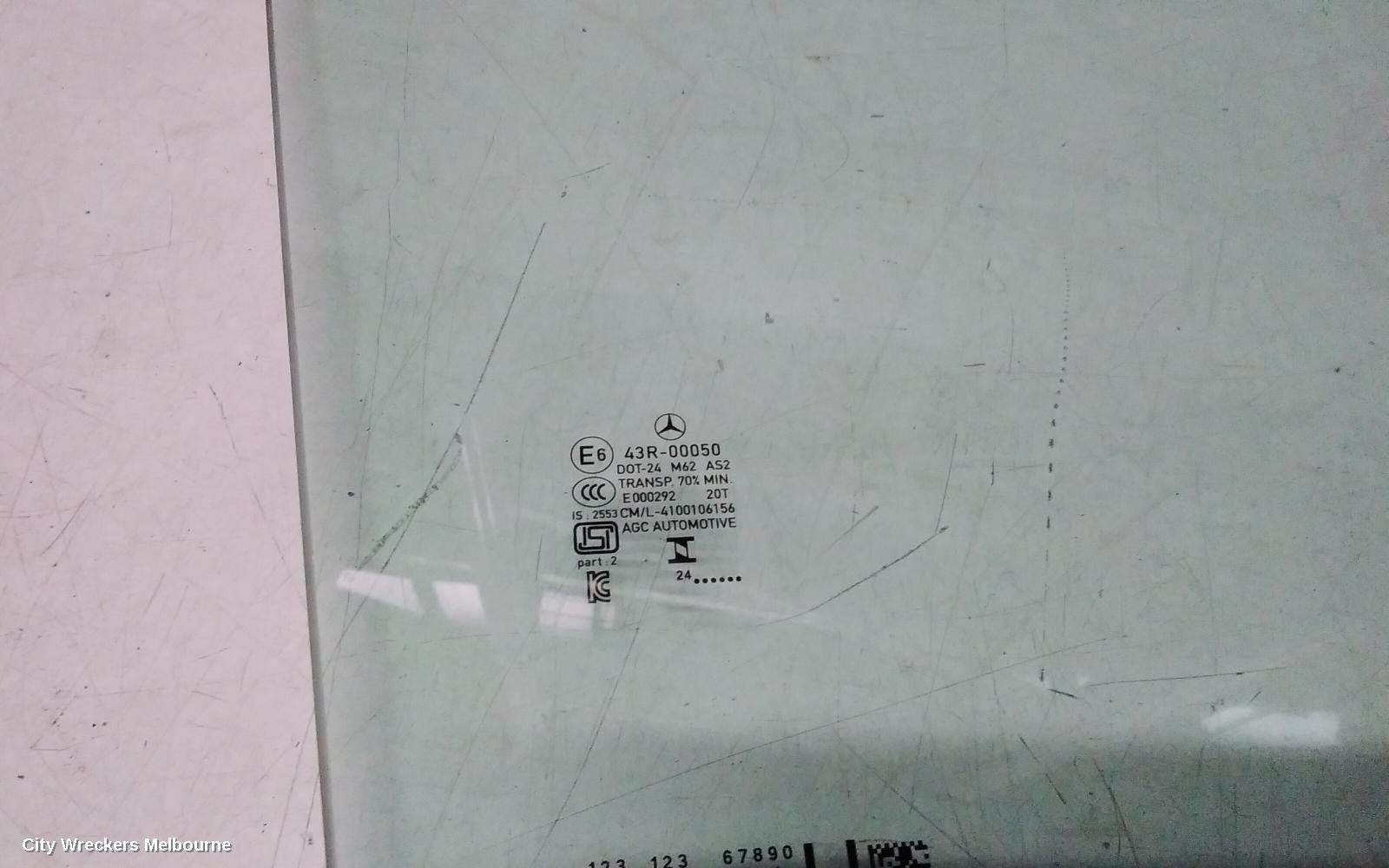 MERCEDES EQA RIGHT FRONT DOOR WINDOW, H243, 01/2021 ONWARDS