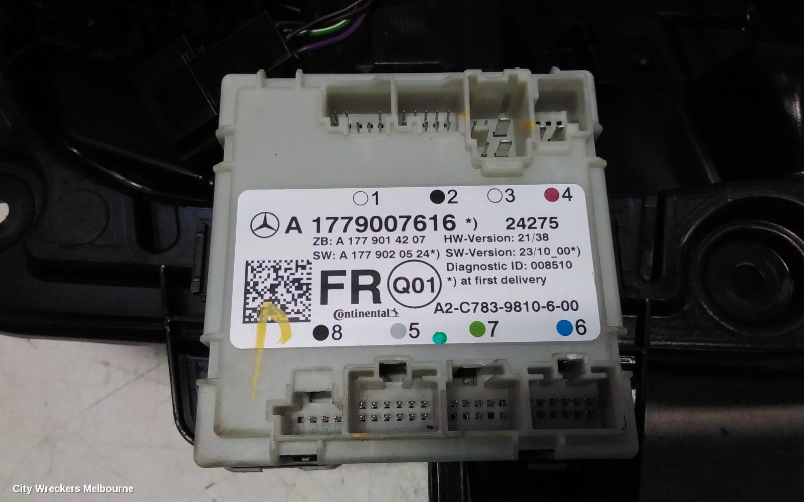 MERCEDES EQA RIGHT FRONT WINDOW REG/MOTOR, DOOR REG ASSY (REG AND MOTOR), H243, 01/2021 ONWARDS