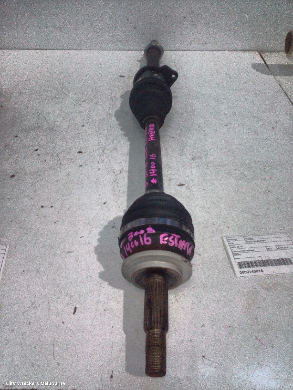 TOYOTA ESTIMA RIGHT DRIVESHAFT, AHR20, FRONT, AUTO, PETROL, 2.4, HEV, 05-19 (IMPORT)