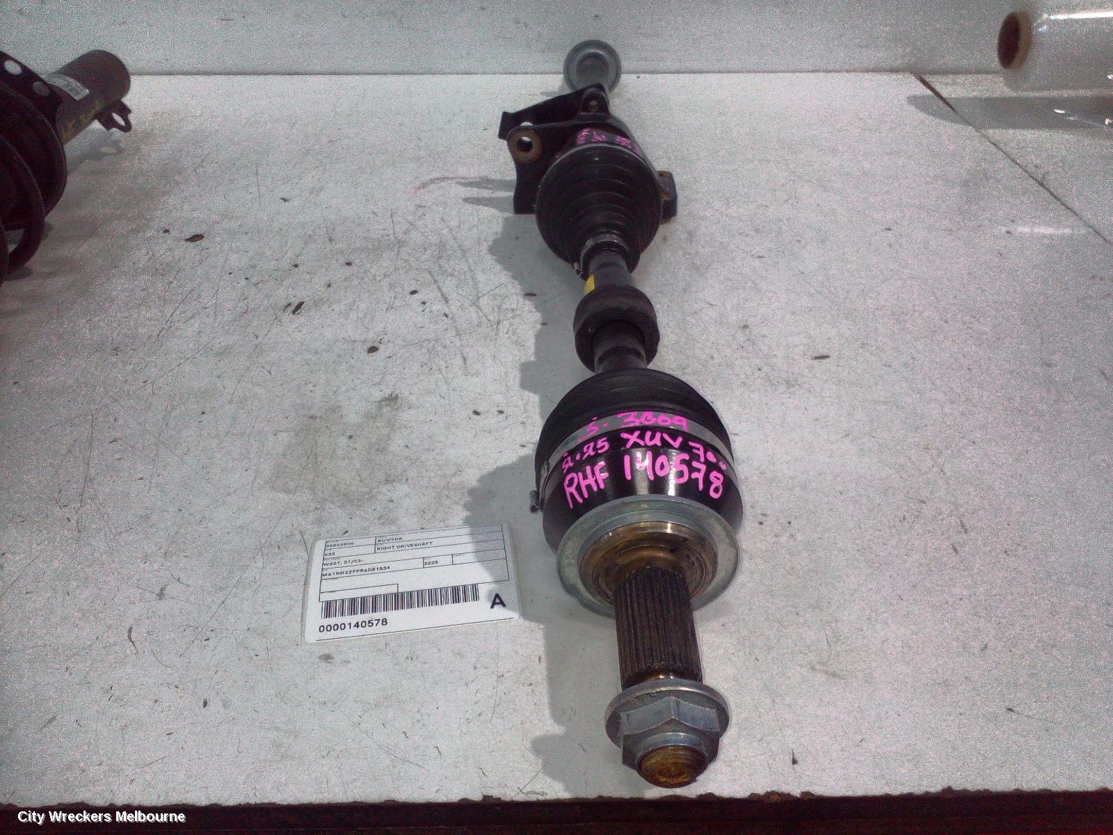 MAHINDRA XUV700 RIGHT DRIVESHAFT, W601, 01/2023 ONWARDS