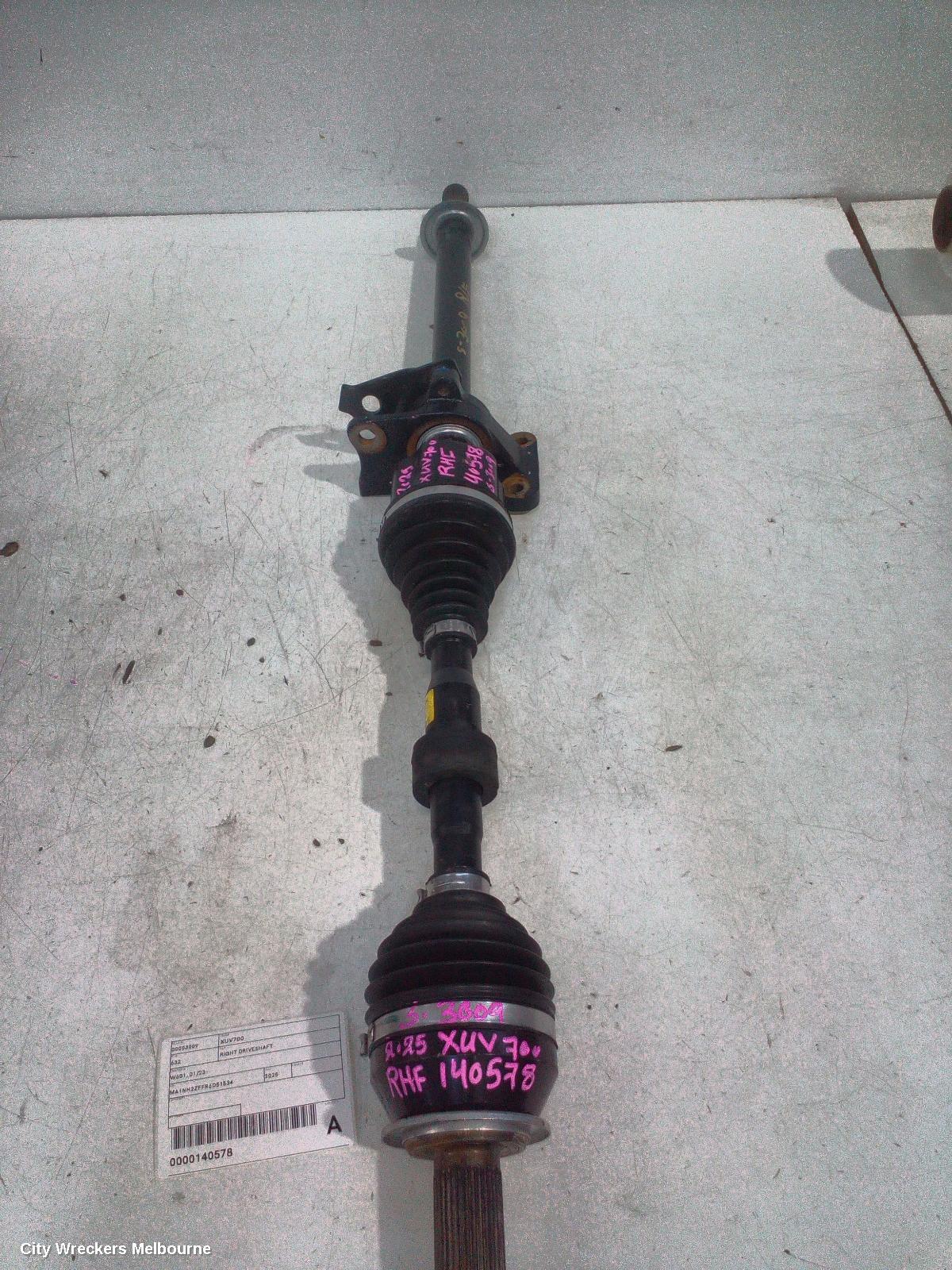 MAHINDRA XUV700 RIGHT DRIVESHAFT, W601, 01/2023 ONWARDS