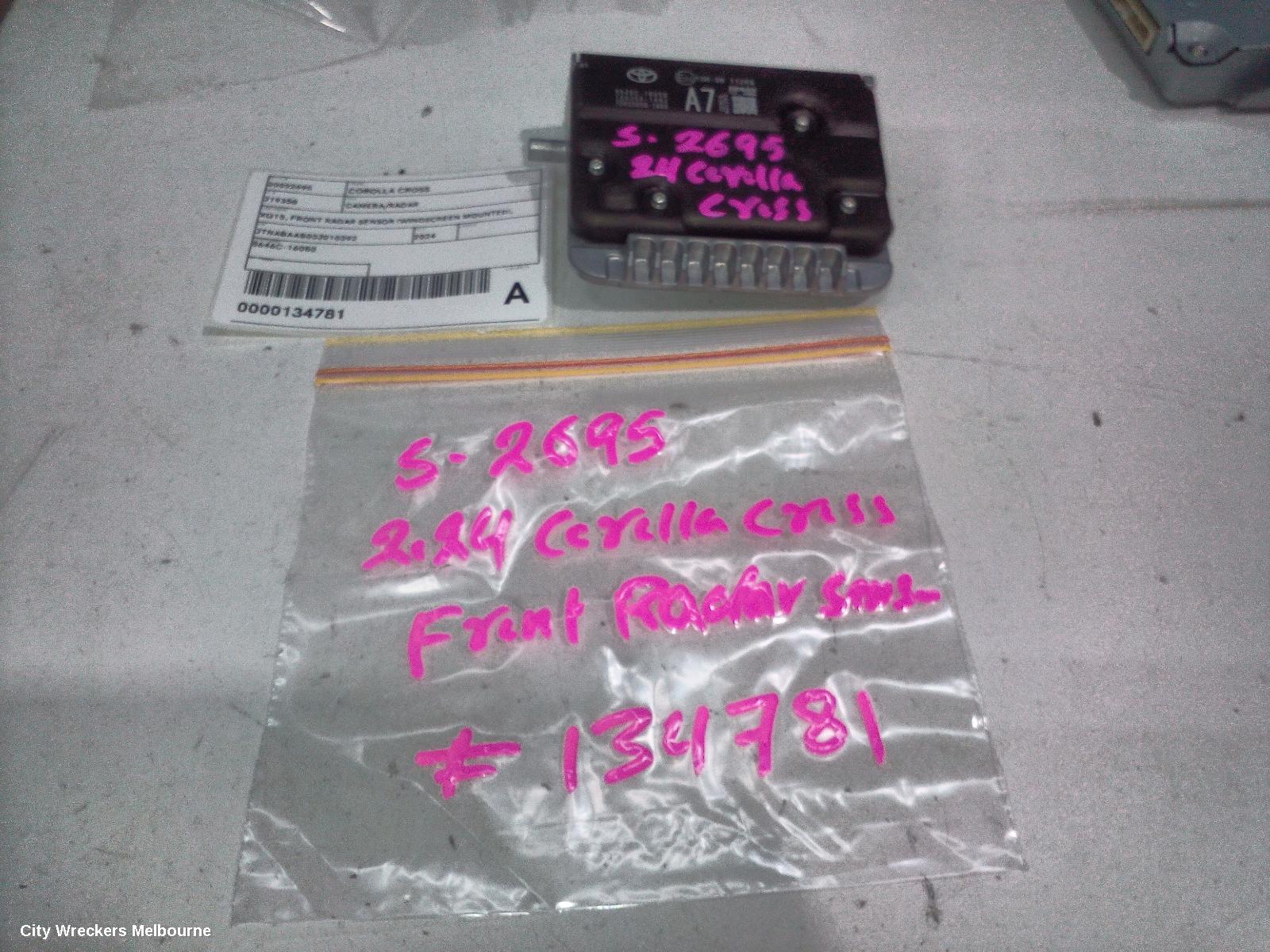 TOYOTA COROLLA CROSS REVERSE CAMERA, XG10, FRONT RADAR SENSOR (WINDSCREEN MOUNTED), 01/2022 ONWARDS