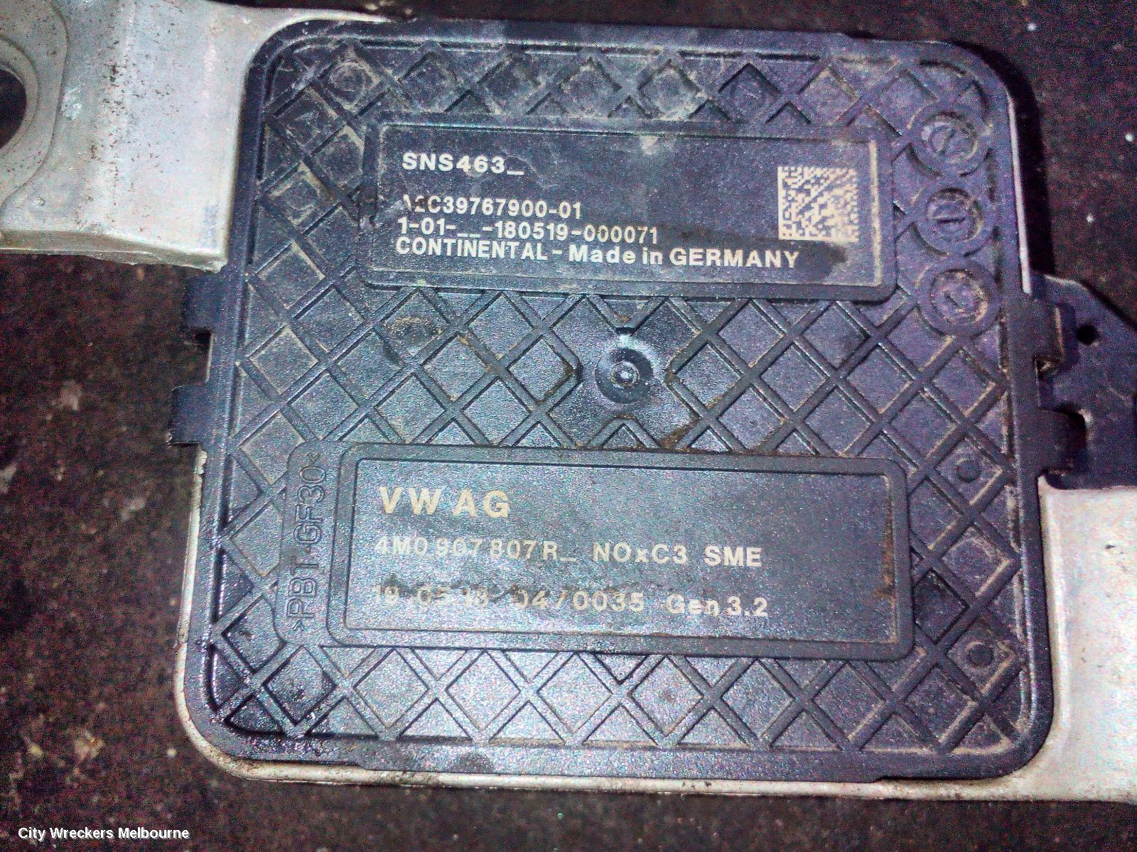 AUDI Q7 CATALYTIC CONVERTER, UNDER CAR-CAT TYPE, 3.0, DIESEL, CRTC/CZZA CODE, 4M, 09/2015 - 03/2020