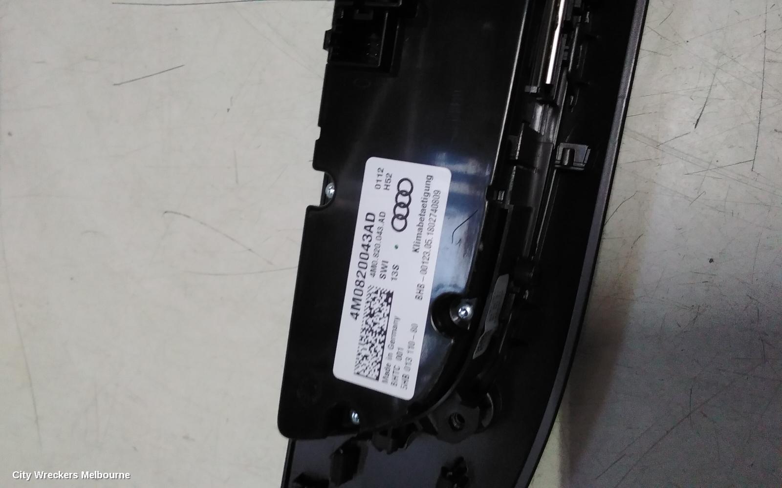 AUDI Q7 HEATER/AC CONTROLS, FRONT, CLIMATE CONTROL TYPE, 4M, 09/2015 - 03/2020