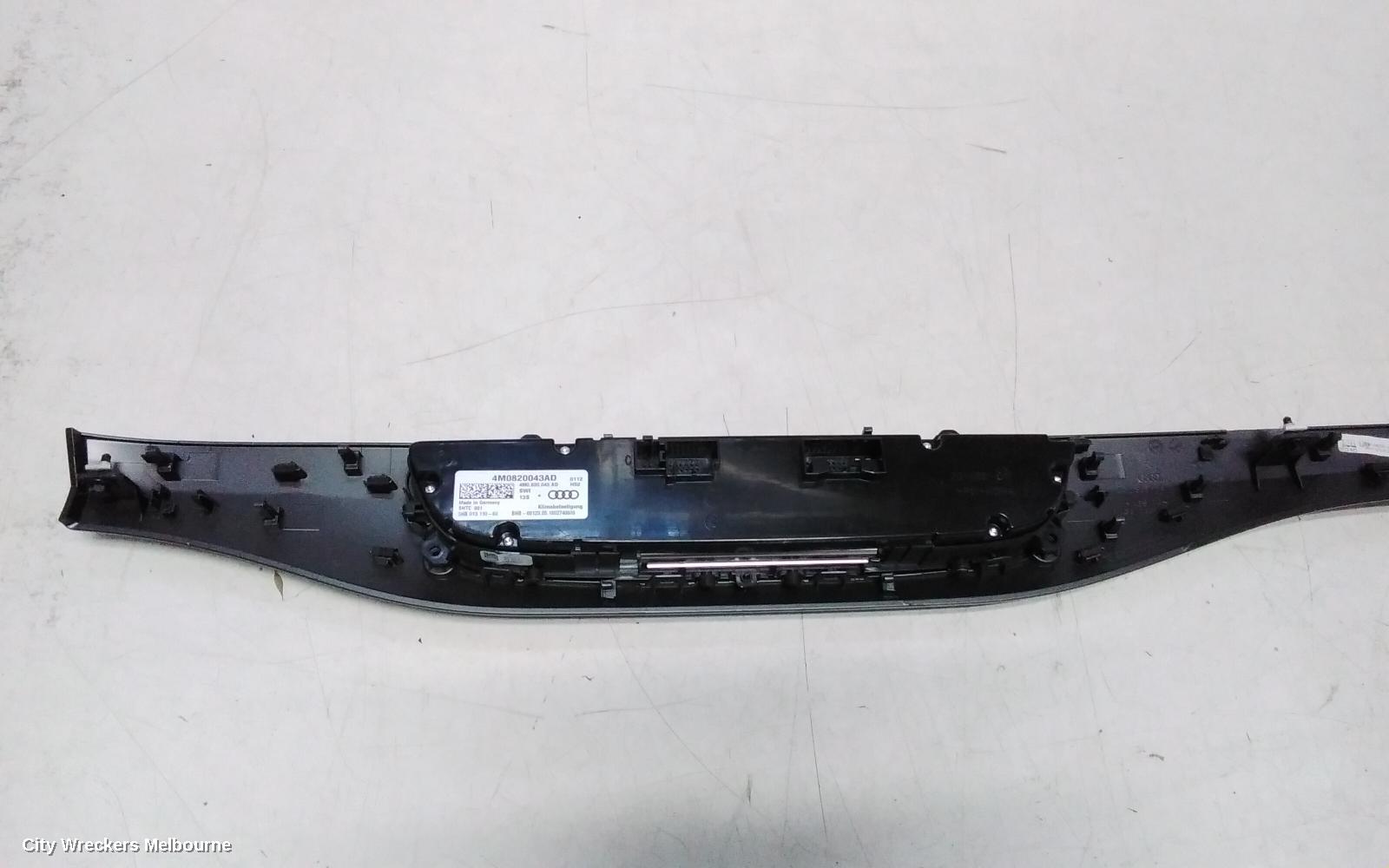 AUDI Q7 HEATER/AC CONTROLS, FRONT, CLIMATE CONTROL TYPE, 4M, 09/2015 - 03/2020
