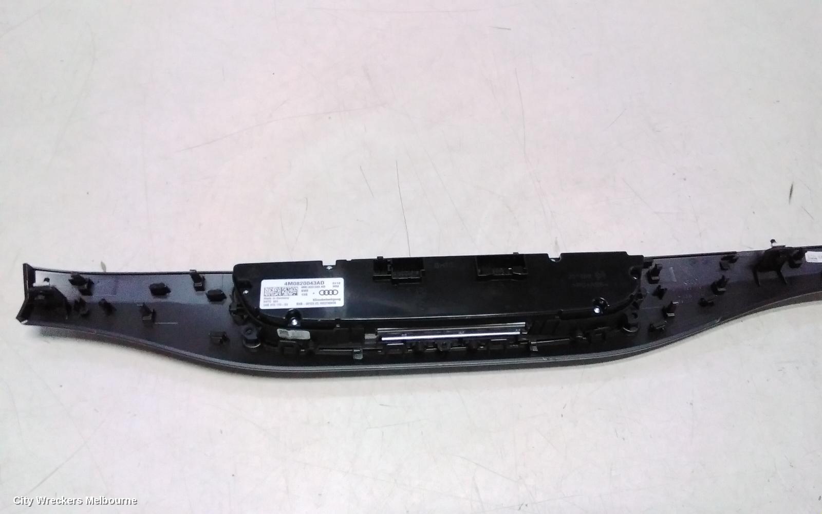 AUDI Q7 HEATER/AC CONTROLS, FRONT, CLIMATE CONTROL TYPE, 4M, 09/2015 - 03/2020