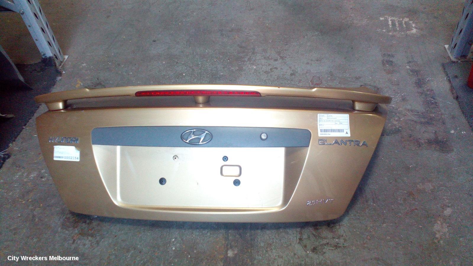 HYUNDAI ELANTRA BOOTLID/TAILGATE, BOOTLID, XD, SPOILERED TYPE, 10/2003 - 07/2006