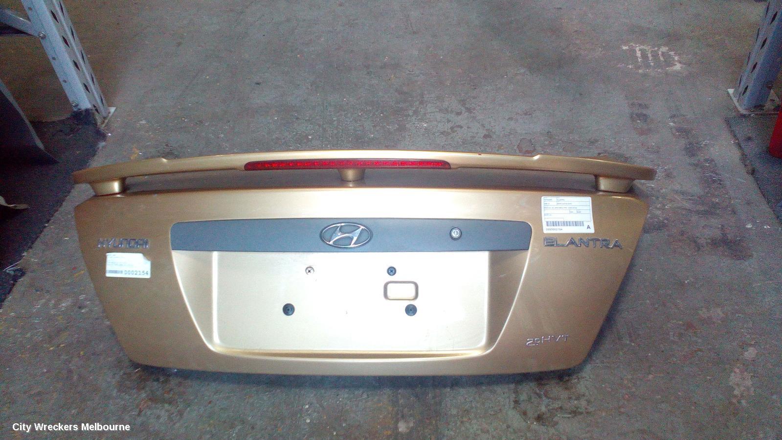 HYUNDAI ELANTRA BOOTLID/TAILGATE, BOOTLID, XD, SPOILERED TYPE, 10/2003 - 07/2006