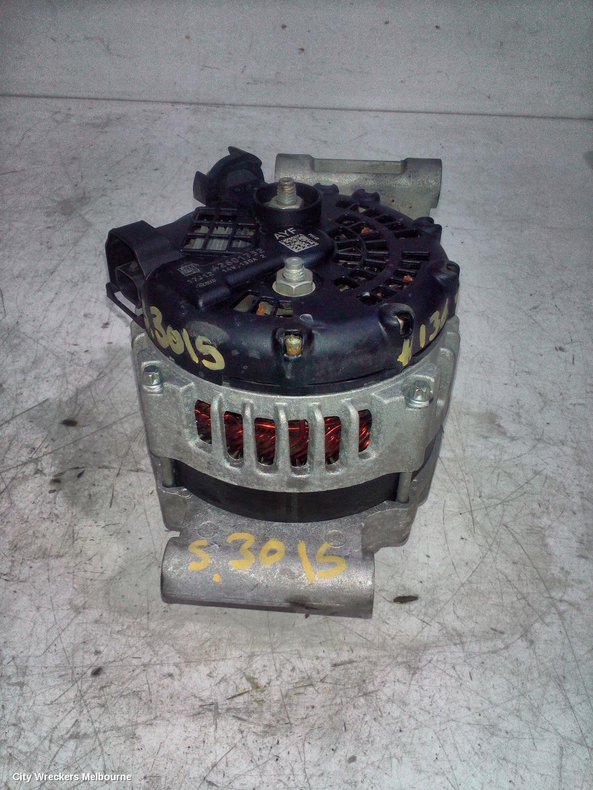 HOLDEN ASTRA ALTERNATOR, PETROL, 1.4, TURBO, BK-BL, 09/2016 - 12/2020
