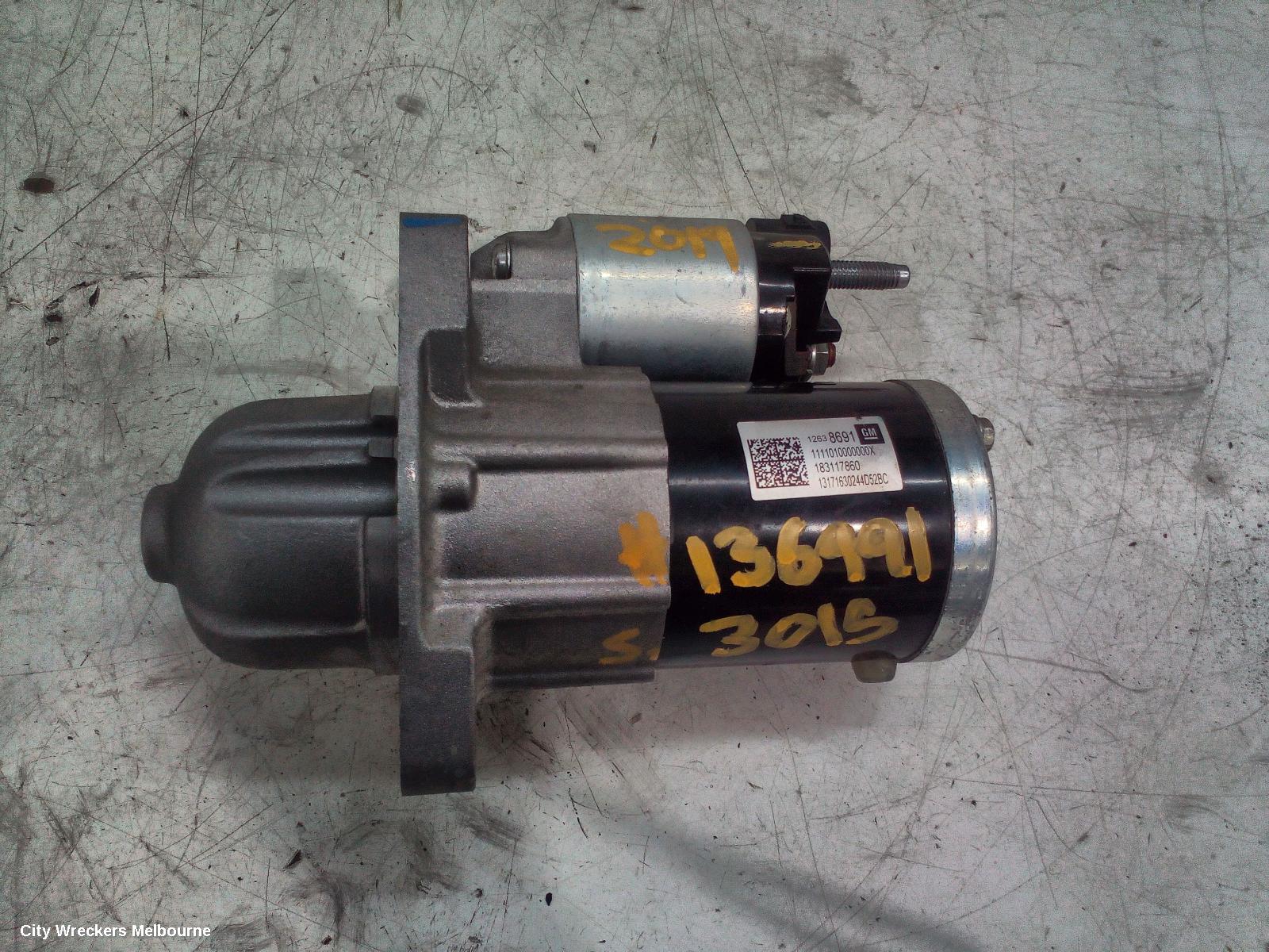 HOLDEN ASTRA STARTER, PETROL, 1.4, TURBO, BK-BL, 09/2016 - 12/2020