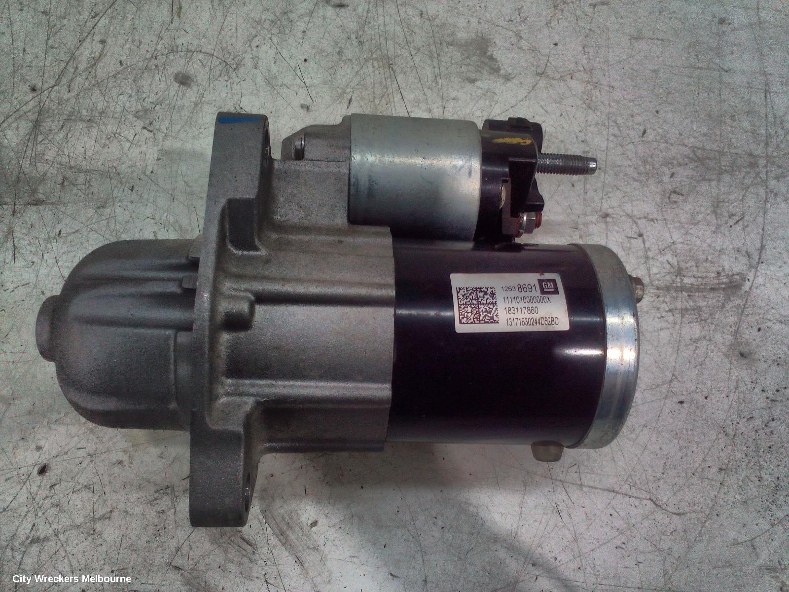 HOLDEN ASTRA STARTER, PETROL, 1.4, TURBO, BK-BL, 09/2016 - 12/2020