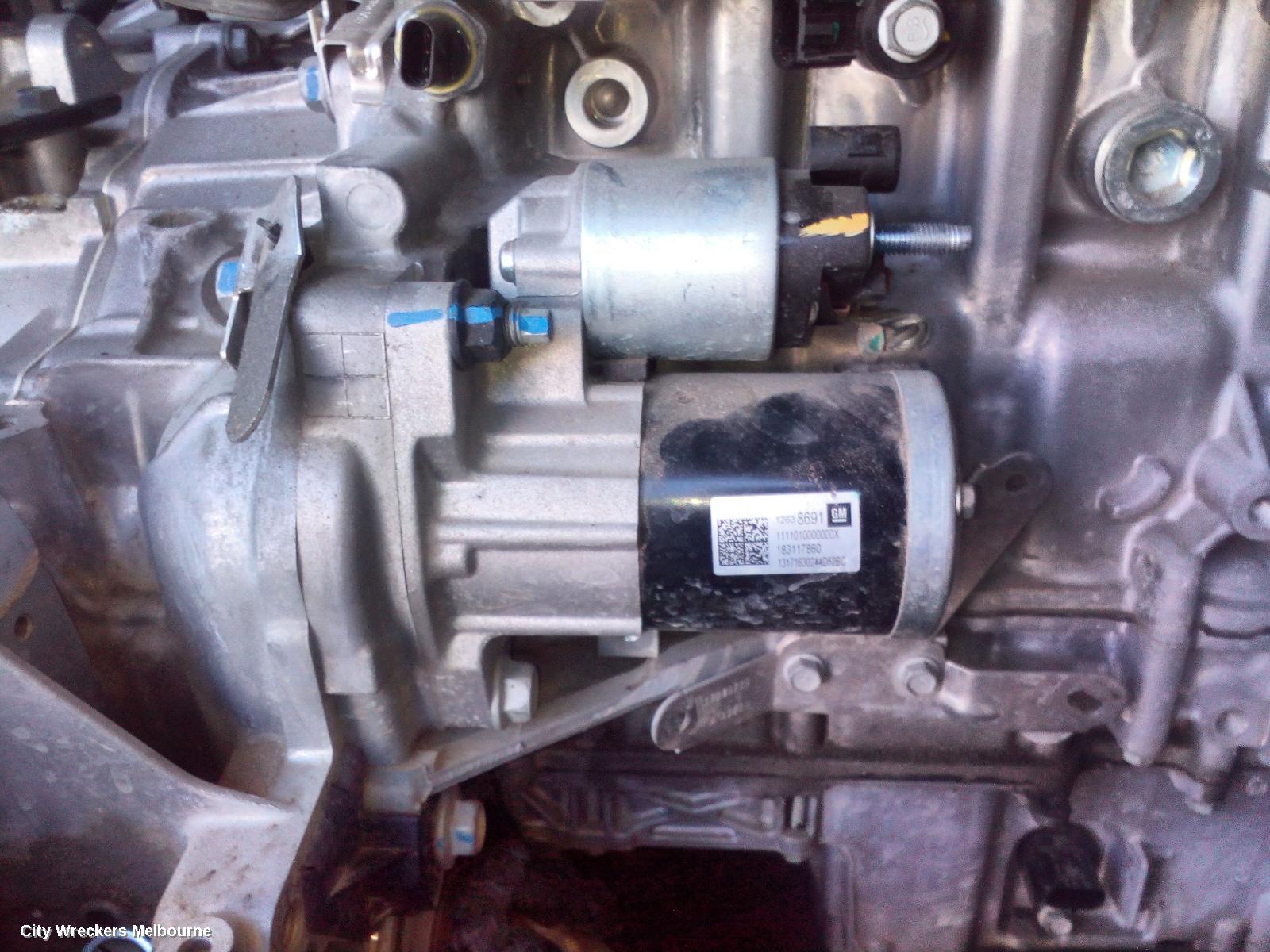 HOLDEN ASTRA STARTER, PETROL, 1.4, TURBO, BK-BL, 09/2016 - 12/2020