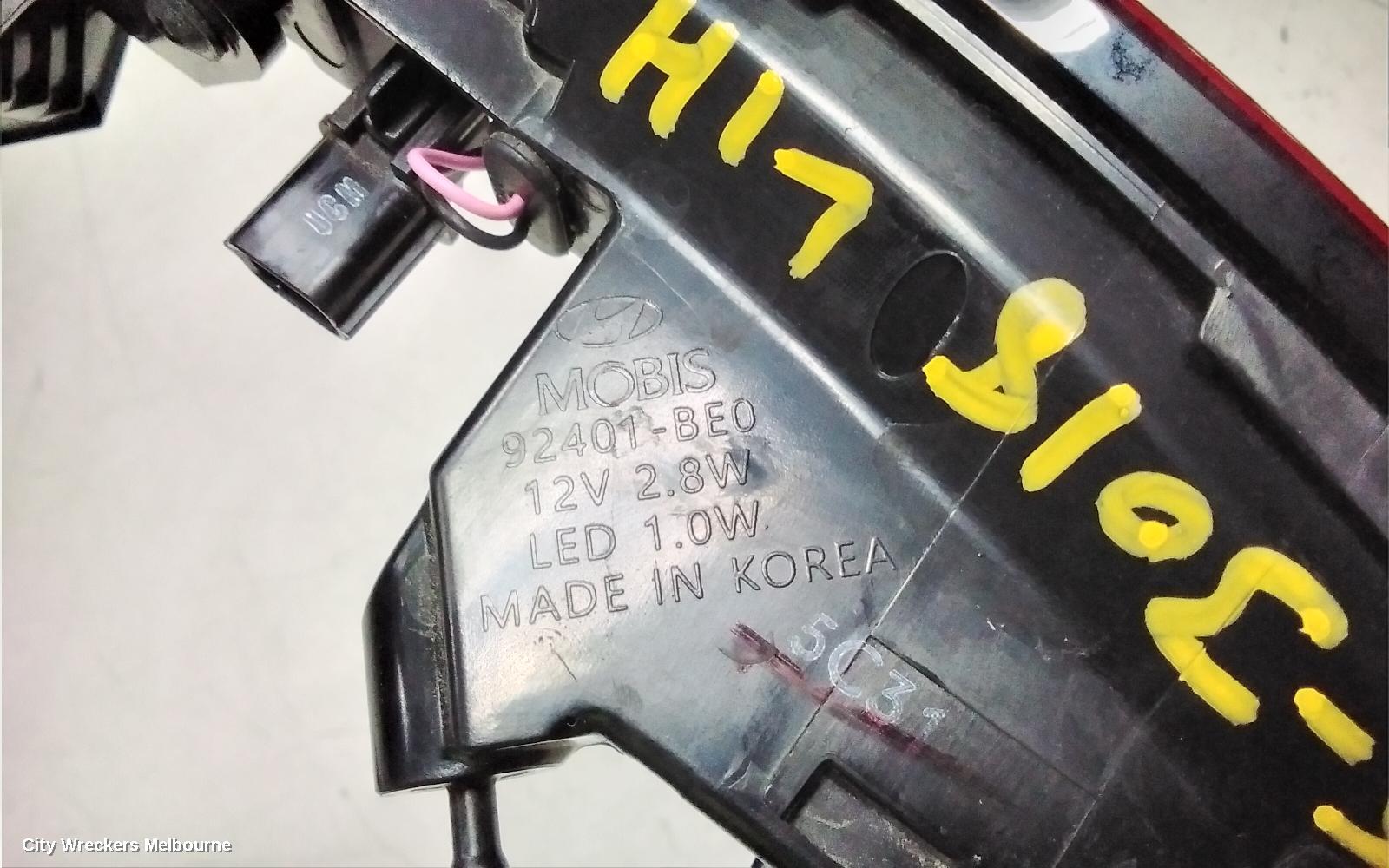 HYUNDAI KONA LEFT TAILLIGHT, SX2, IN BODY, W/ LED TYPE, 04/2023 ONWARDS