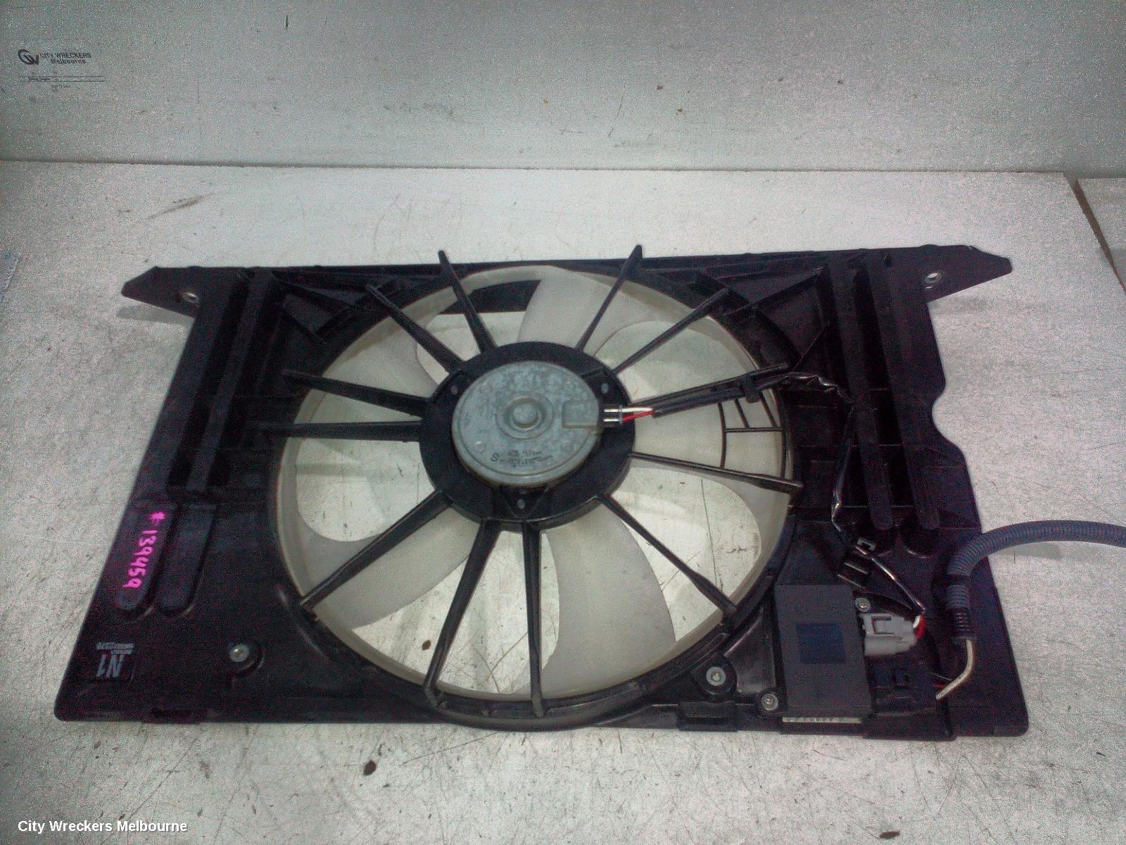 TOYOTA COROLLA FAN, RADIATOR FAN, ZRE182R, HATCH, 08/2012 - 06/2018