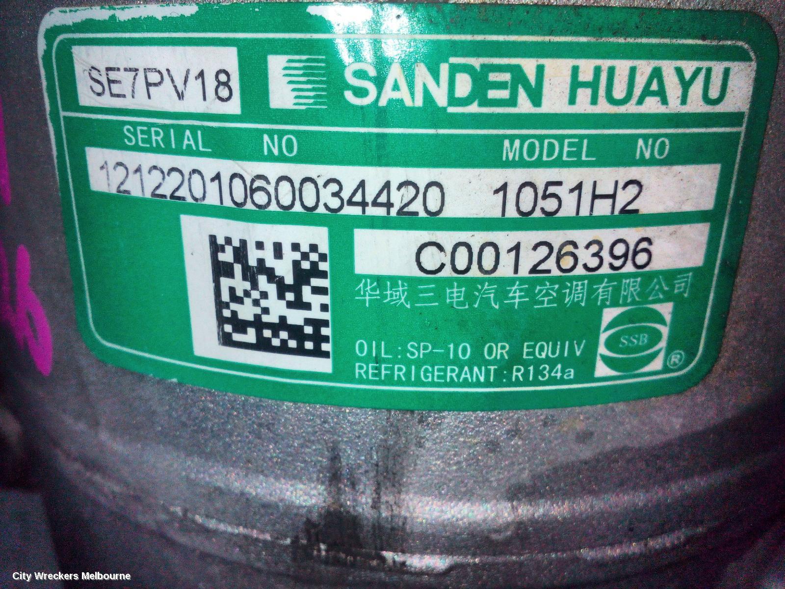 LDV G10 A/C COMPRESSOR, DIESEL, 2.0, SV7C, VAN, 06/2021 ONWARDS