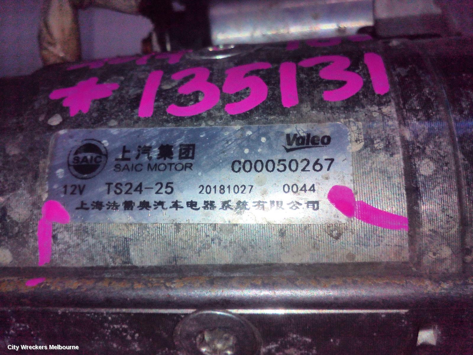 LDV T60 STARTER, DIESEL, 2.8, TURBO, SK8C, 07/2017 - 10/2021