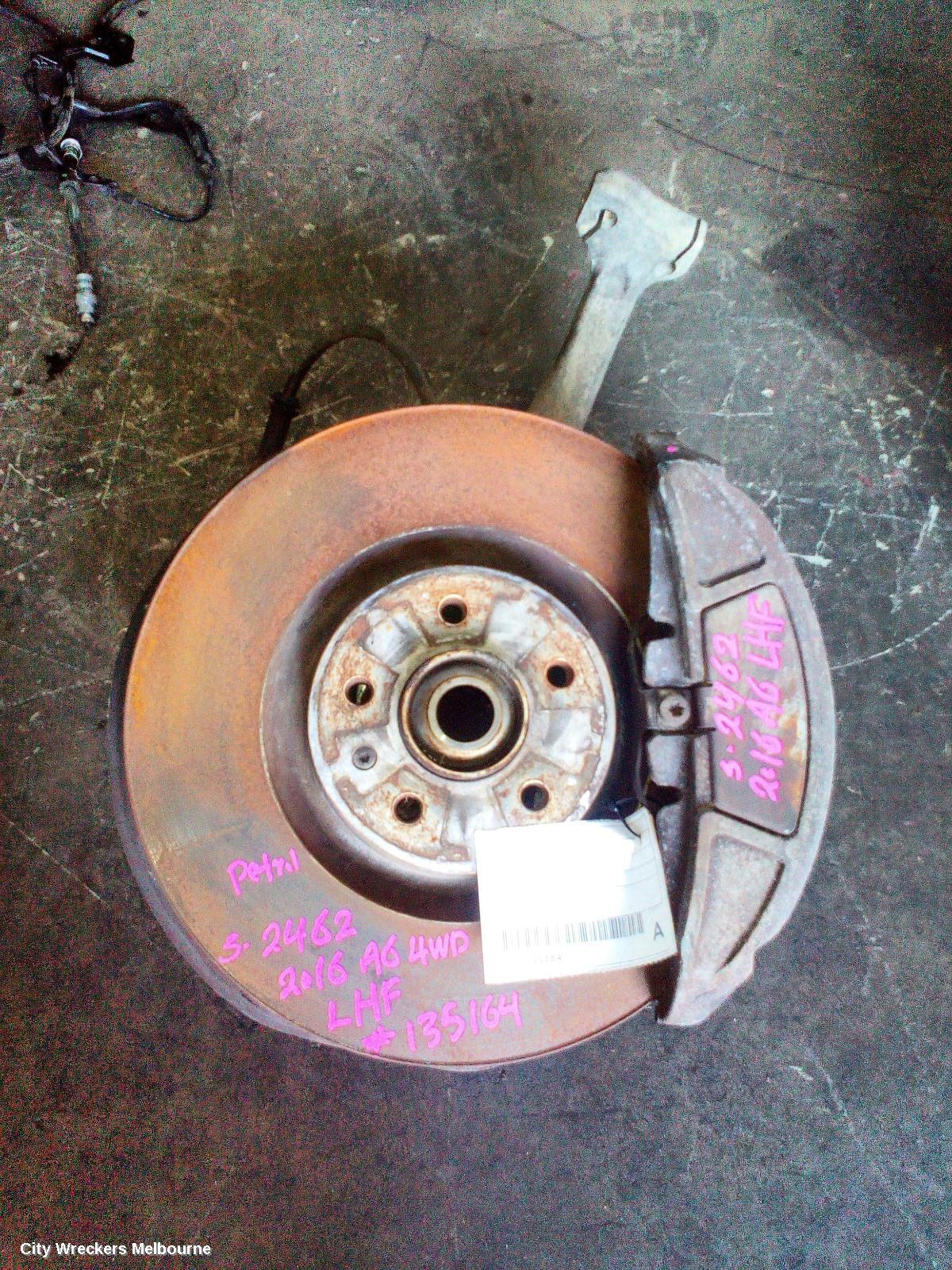 AUDI A6 LEFT FRONT HUB ASSEMBLY, 4G/C7, A6/S6/RS6, AWD, 04/2011 - 06/2018