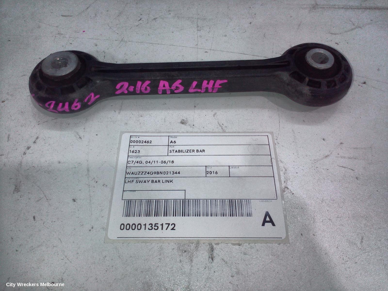 AUDI A6 STABILISER BAR, C7/4G, 04/2011 - 06/2018
