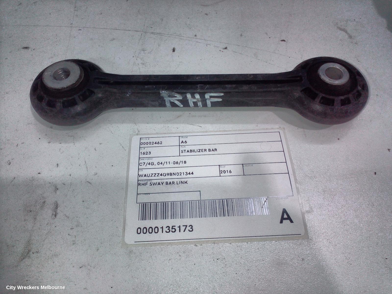AUDI A6 STABILISER BAR, C7/4G, 04/2011 - 06/2018