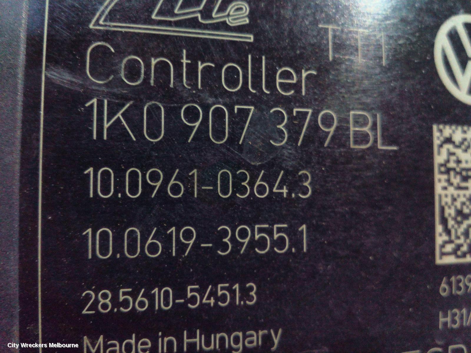 VOLKSWAGEN CADDY ABS PUMP/MODULATOR, 2K, ON MOTOR P/N 1K0614517CB, 12/2004 - 06/2015