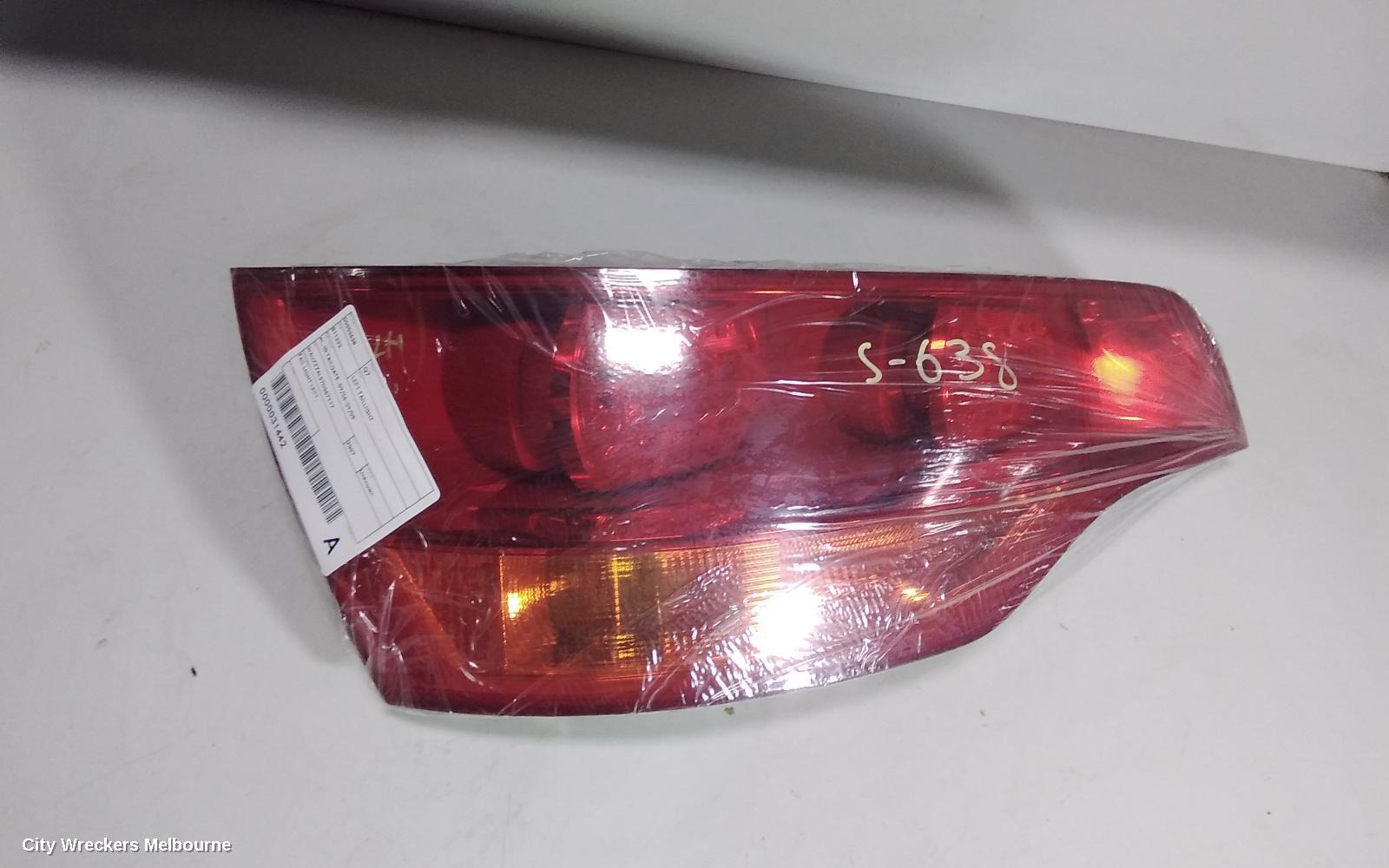 AUDI Q7 LEFT TAILLIGHT, 4L, IN TAILGATE, 09/2006 - 09/2009