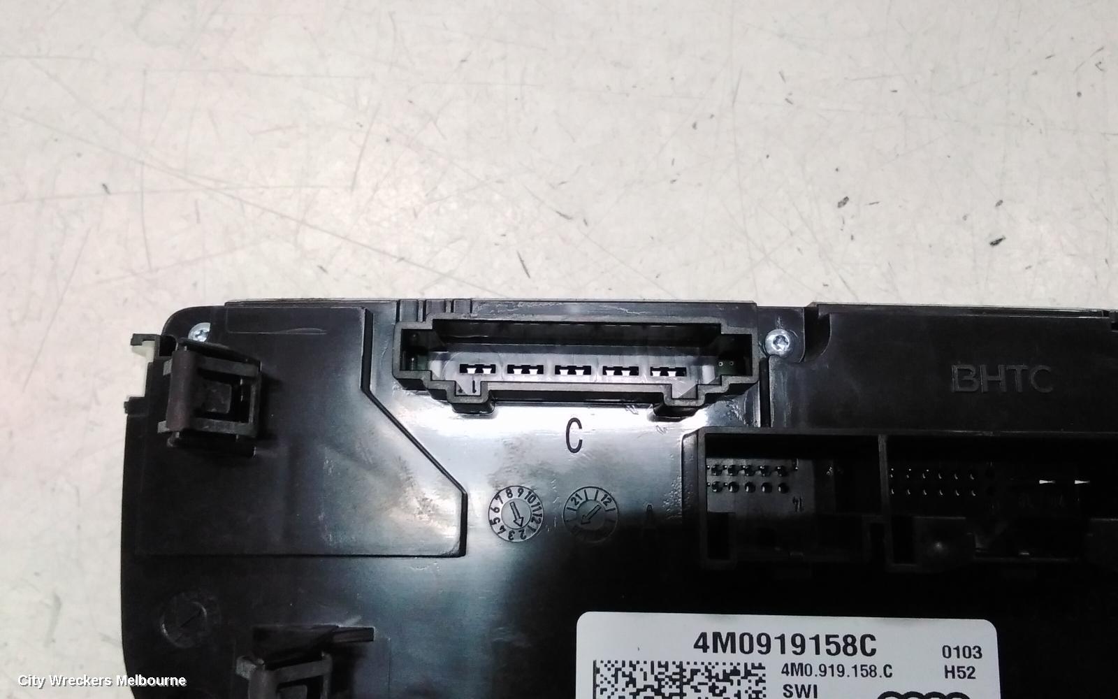 AUDI Q7 HEATER/AC CONTROLS, REAR, DIGITAL, 4M, 09/2015 - 03/2020
