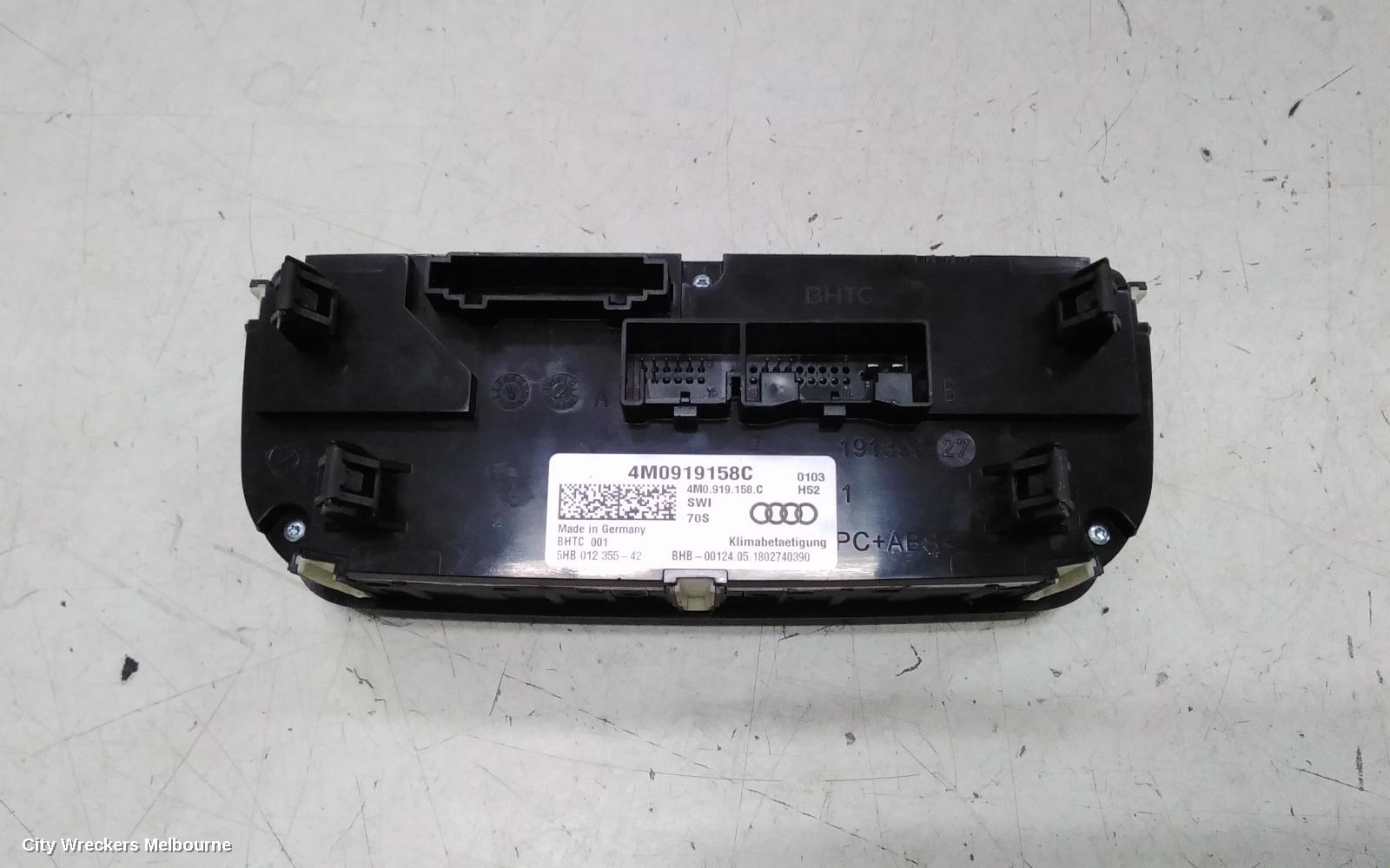 AUDI Q7 HEATER/AC CONTROLS, REAR, DIGITAL, 4M, 09/2015 - 03/2020