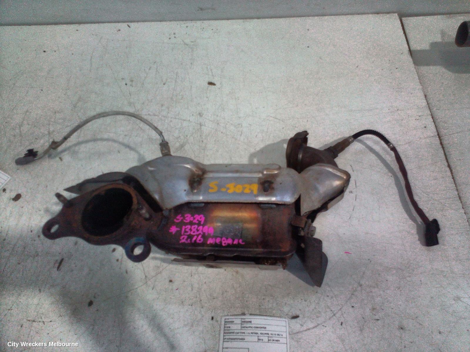 RENAULT MEGANE CATALYTIC CONVERTER, DOWNPIPE-CAT TYPE, 1.2, PETROL, X32/K95, 10/2013 - 05/2016
