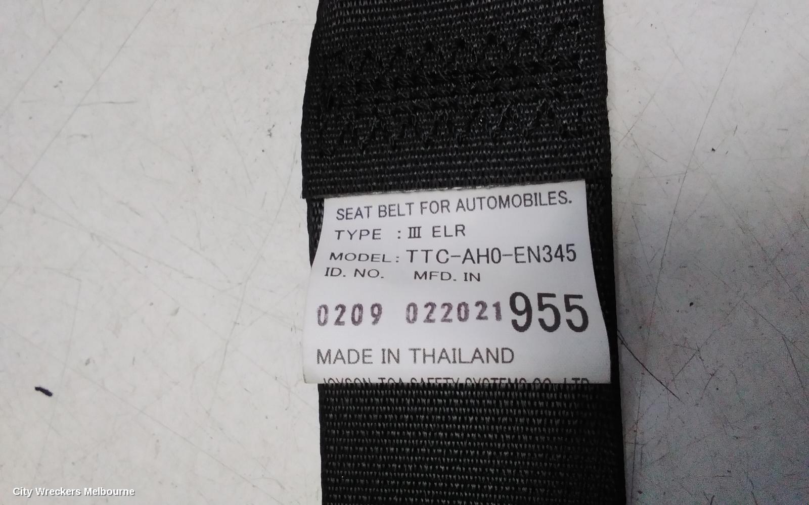 MITSUBISHI PAJERO SEATBELT/STALK, RH REAR, 3RD ROW, SEAT BELT ONLY, PAJERO SPORT, QE-QG, 10/2015 ONWARDS