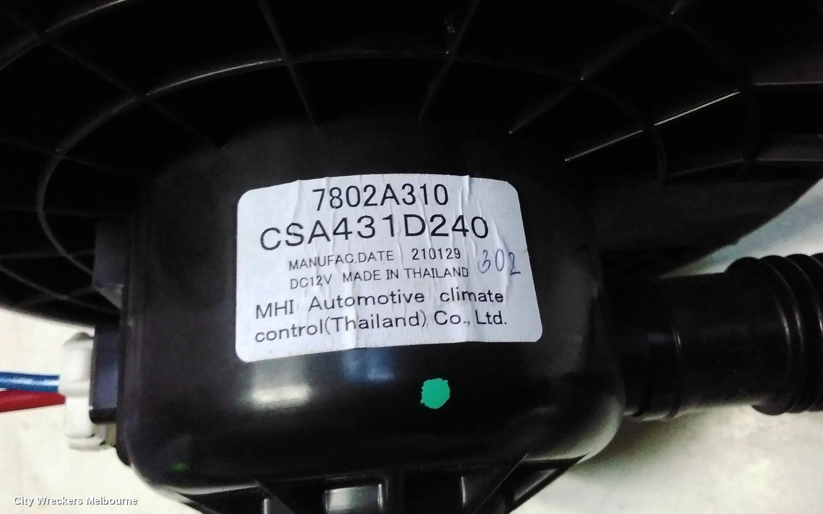 MITSUBISHI PAJERO HEATER FAN MOTOR, FRONT, QE-QF, PAJERO SPORT, 10/2015 ONWARDS