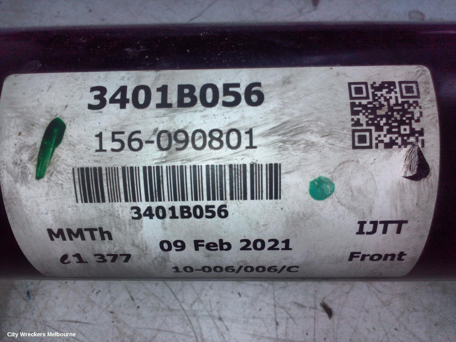 MITSUBISHI PAJERO FRONT PROP SHAFT, 2.4, DIESEL, AUTO T/M, PAJERO SPORT, QE-QF, 10/2015 ONWARDS